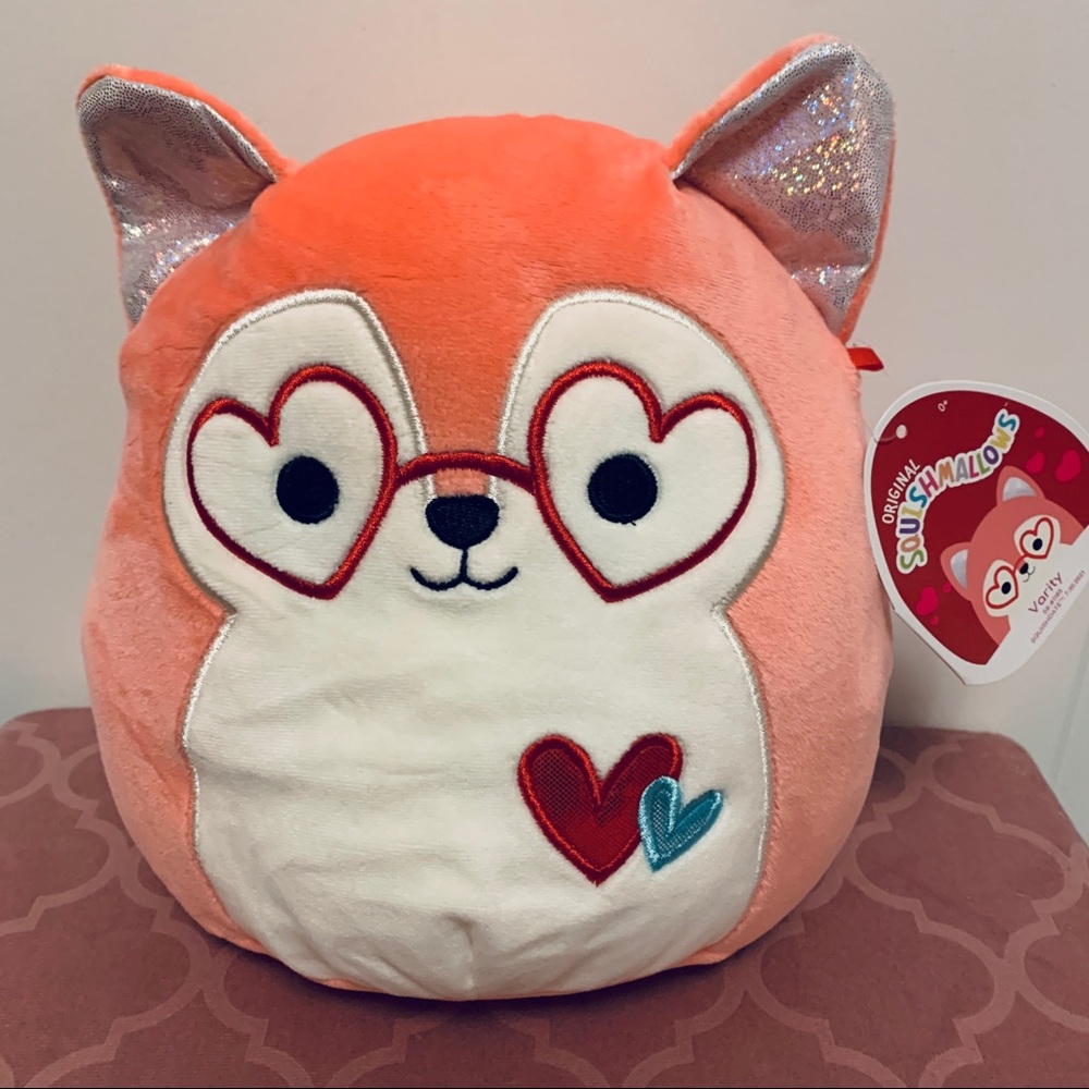 Squishmallow Varity Husky Dog 🐶, Valentine ♥️ Heart Glasses, 8” New